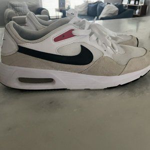 Men's Nike Air Max SC Sneakers White/Black/Red Size 11.5 Pre-Owned No Box